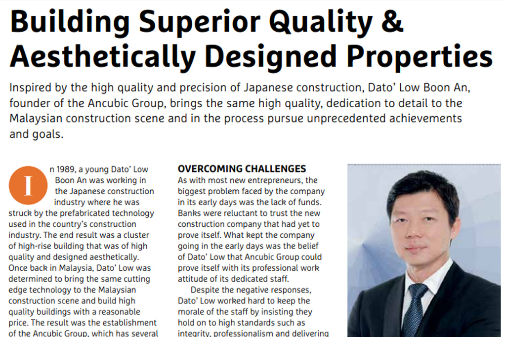 [Malaysia Retailer] MRCA Feature Ancubic | Building Superior Quality & Aesthetically Designed Properties